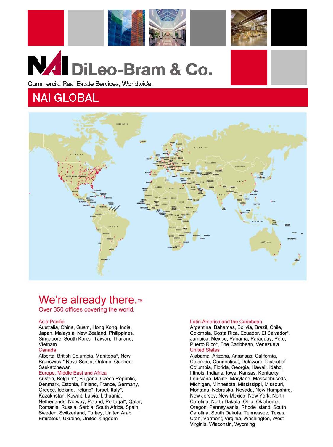 NAI Global location map