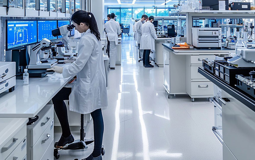 advanced amenities for lab space