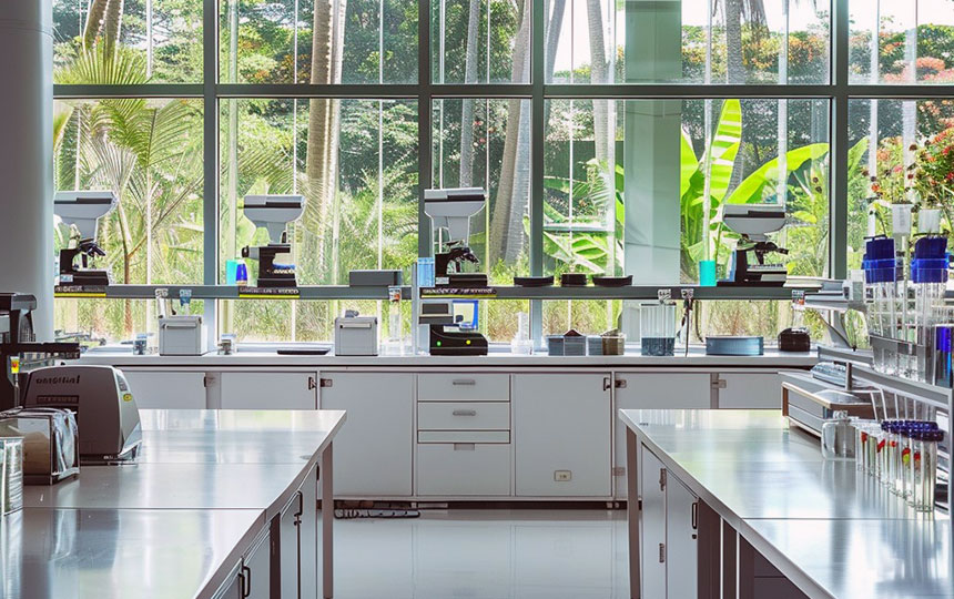Eco-friendly lab space design